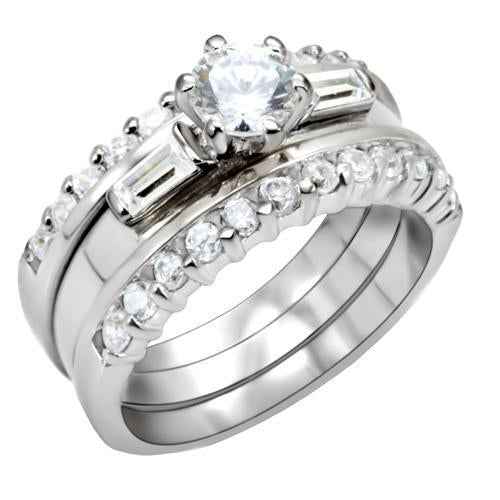 High-Polished 925 Sterling Silver Ring with AAA Grade CZ