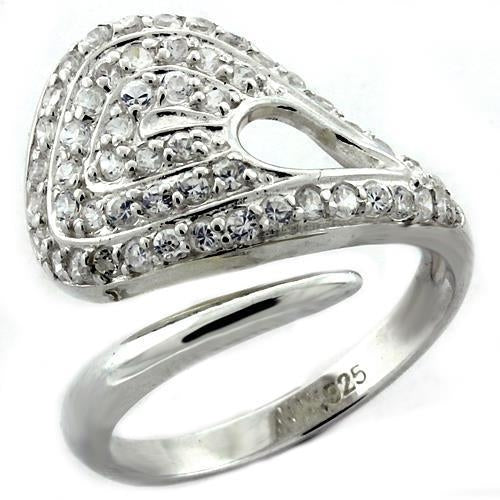 High-Polished 925 Sterling Silver Ring with AAA Grade CZ
