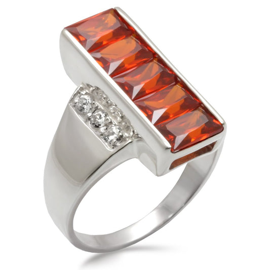 High-Polished 925 Sterling Silver Ring with AAA Grade CZ