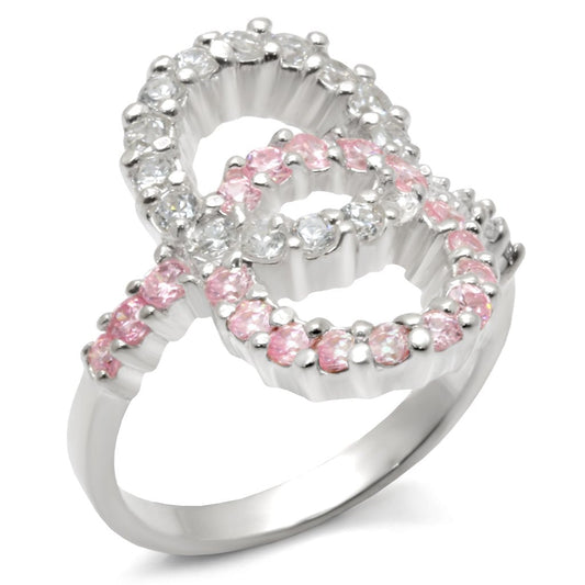 High-Polished 925 Sterling Silver Ring with AAA Grade CZ