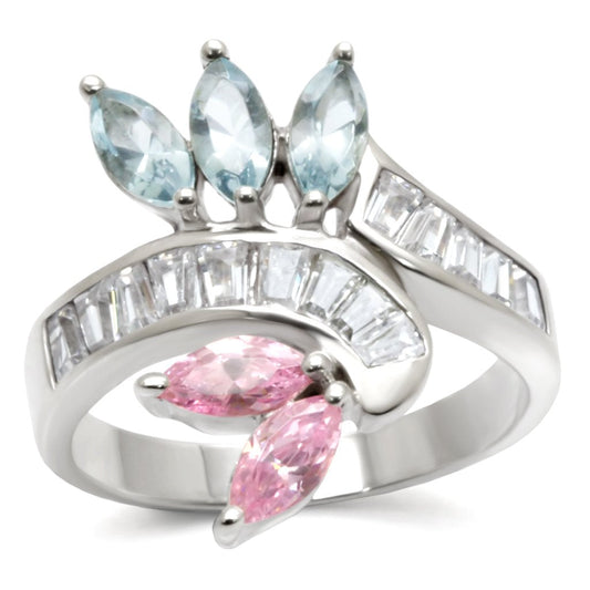 High-Polished 925 Sterling Silver Ring with AAA Grade CZ