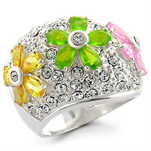 High-Polished 925 Sterling Silver Ring with AAA Grade CZ
