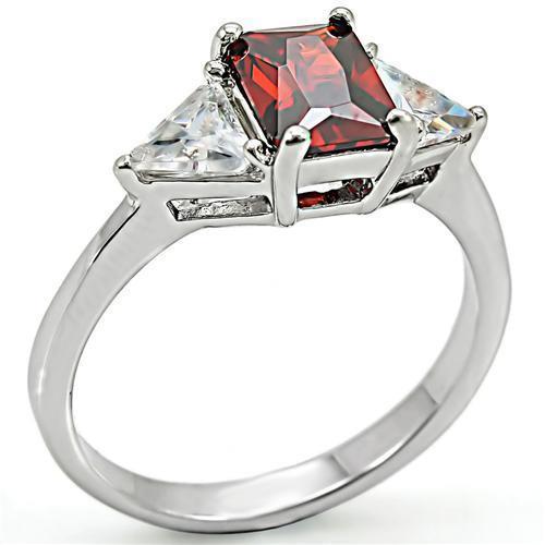 High-Polished 925 Sterling Silver Ring with AAA Grade CZ