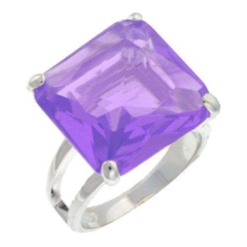 High-Polished 925 Sterling Silver Ring with AAA Grade CZ