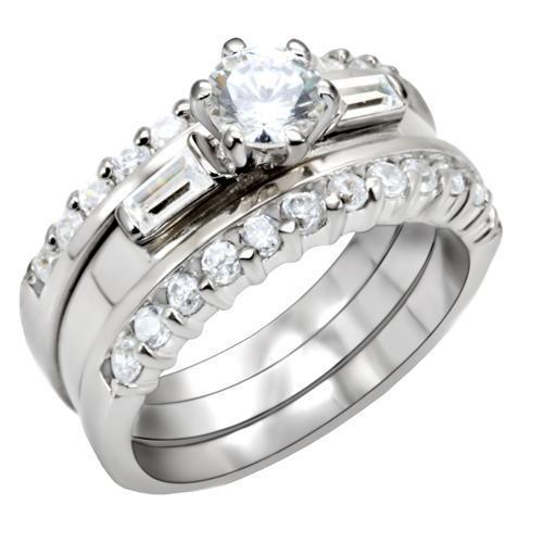 High-Polished 925 Sterling Silver Ring with AAA Grade CZ
