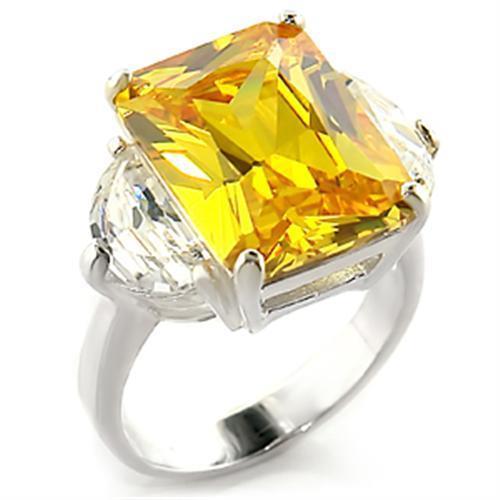 High-Polished 925 Sterling Silver Ring with AAA Grade CZ