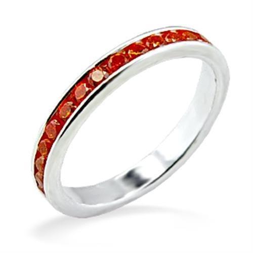 High-Polished 925 Sterling Silver Ring with AAA Grade CZ