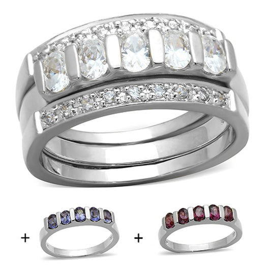 Silver 925 Sterling Silver Ring with AAA Grade CZ